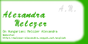 alexandra melczer business card